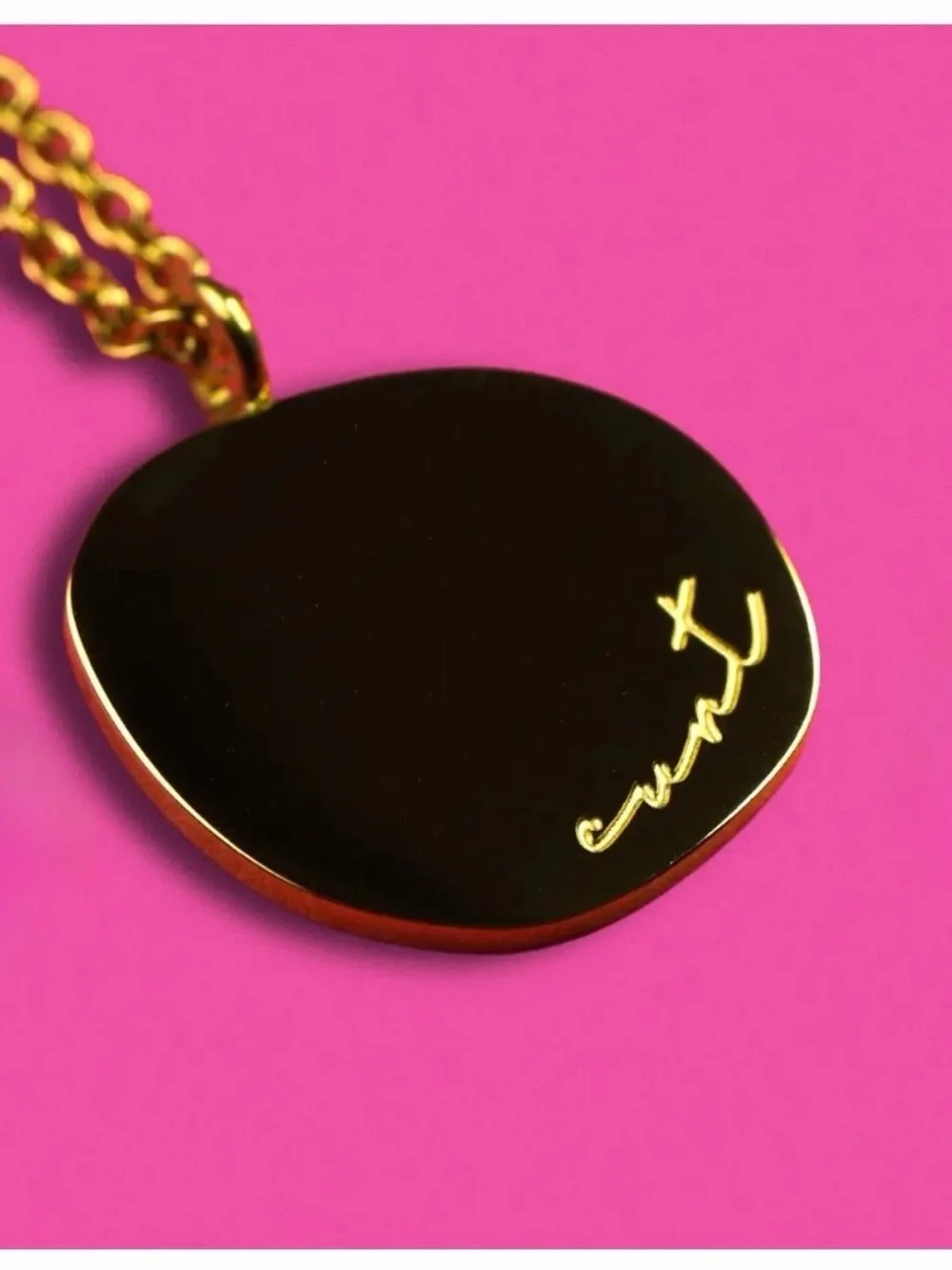 FRANKLY COLLECTIVE 18k Gold Plated C**t Necklace